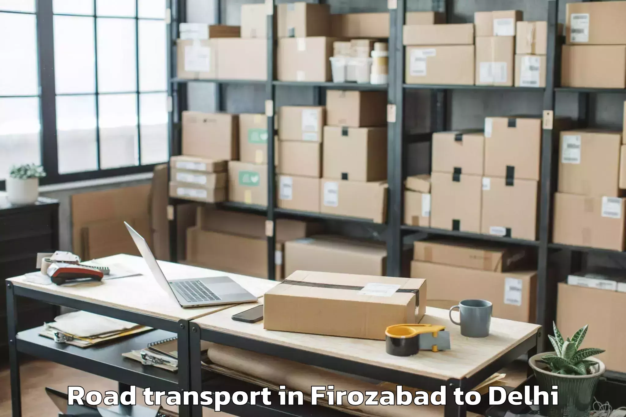 Book Firozabad to Dlf Emporio Mall Road Transport Online